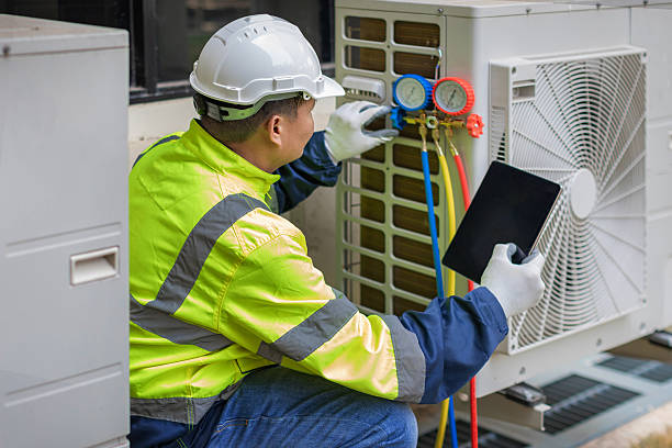 Professional Ac Installation technician working in Mayville, ND